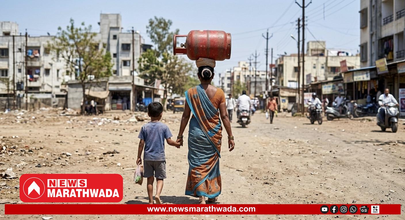 वाळूज सिडकोत गॅससाठी नागरिकांची हेळसांड; महिलांची गॅससाठी परवड