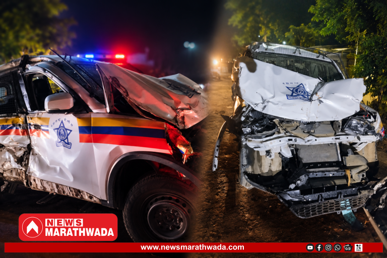 Nighttime Police Vehicle Crash Aftermath (1)